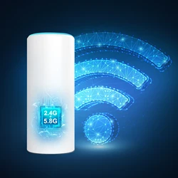 Todaair Smart WiFi Extender AC1200Mbps Dual Band - Waterproof, PoE Ethernet, Effortless Whole-Home Coverage for Smart Living