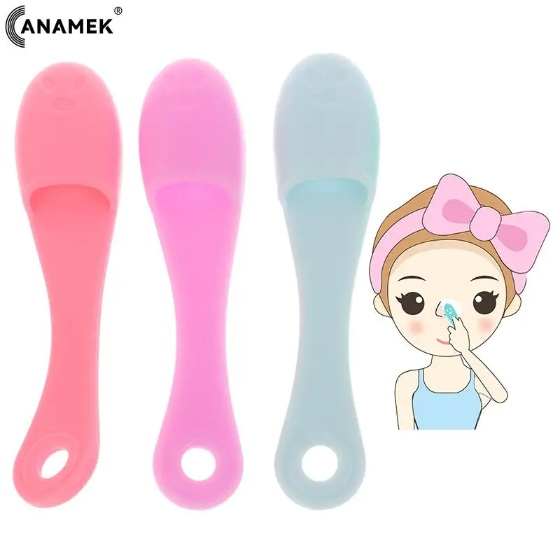 Soft Pet Finger Toothbrush Clean Nose Blackhead Acne Tear Stains Cat Acne Brush ​Silicone Dog Cat Wool Brush Dog Accessories