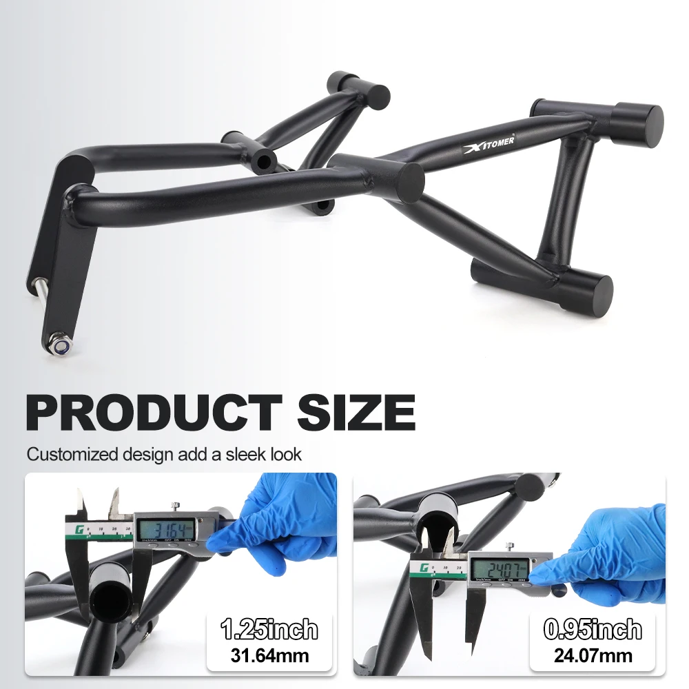Motorcycle Stunt Cage Engine Guard Crash Bars Scrape Bar Race Rail FZ-07 / MT-07 2014-2019 2020 2021 2022 2023 2024 For Yamaha