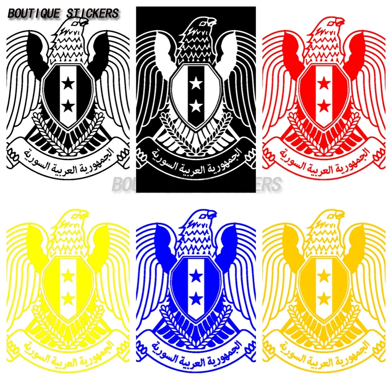 

Syria Syrian Arab Republic Waterproof Vinyl Decal Badge Bumper Rear Window Laptop
