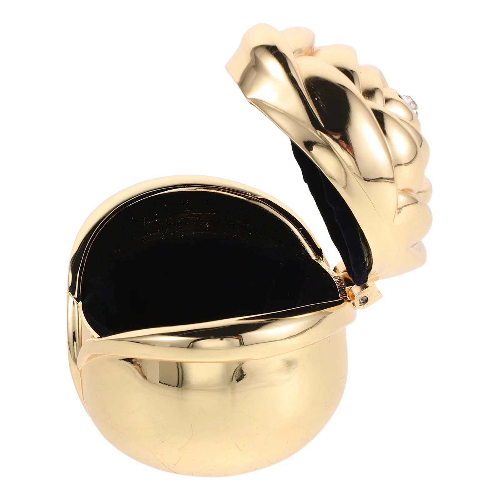 

Элегантная шкатулка для колец с розой, винтажная металлическая шкатулка для хранения ювелирных изделий для помолвки, свадьба, День святого Валентина, шкатулка для драгоценностей с одной розой