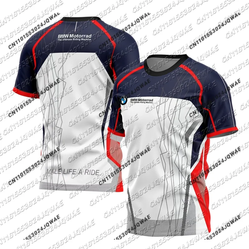 

Новая мужская майка BMW для гонок на мотоциклах, 3D сетчатая дышащая быстросохнущая спортивная рубашка, женская футболка для велоспорта и скоростного спуска на открытом воздухе