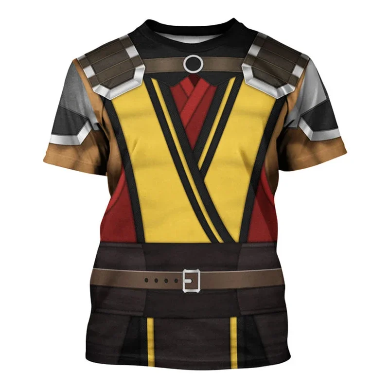 New Mortal Kombat 3D Print T-shirt Cosplay Fashion Short Sleeve T Shirt Casual Cool Boys Girl Fun