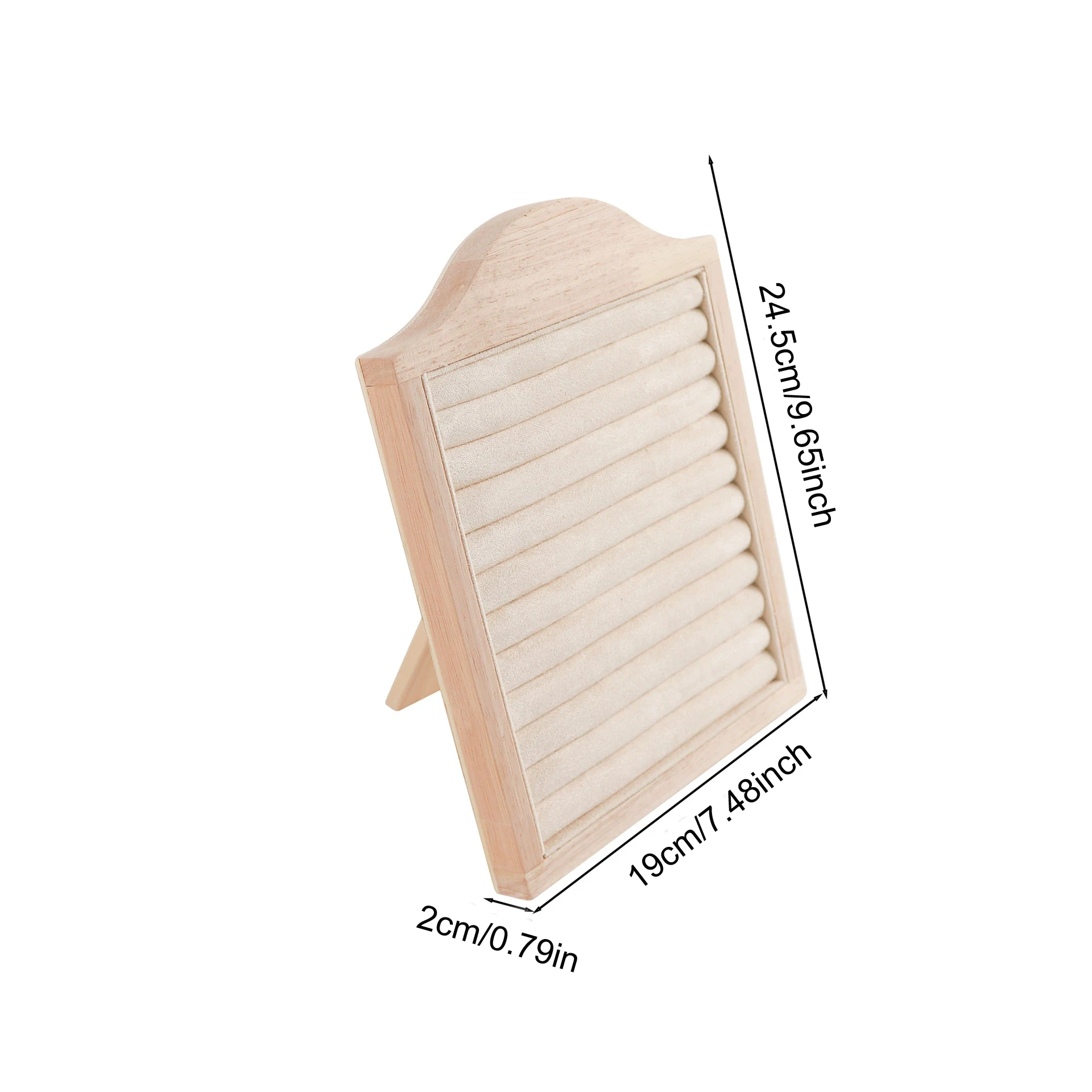 الأزياء العمودي الخشب المخملية الأقراط عرض موقف قرط الاذن المرصع خاتم رف التصوير عرض الدعائم لمتجر المنزل #6