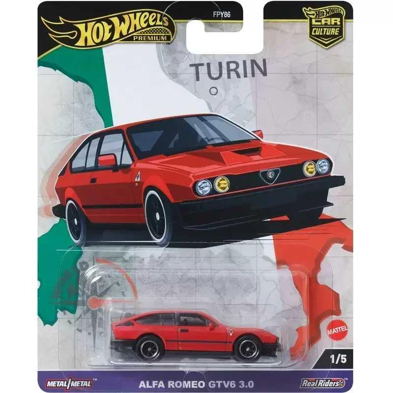 Original Hot Wheels Premium Car Culture World Tour Toy for Boy 1/64 Diecast Volkswagen Golf Brasilia Audi S4 Quattro Alfa Toyota