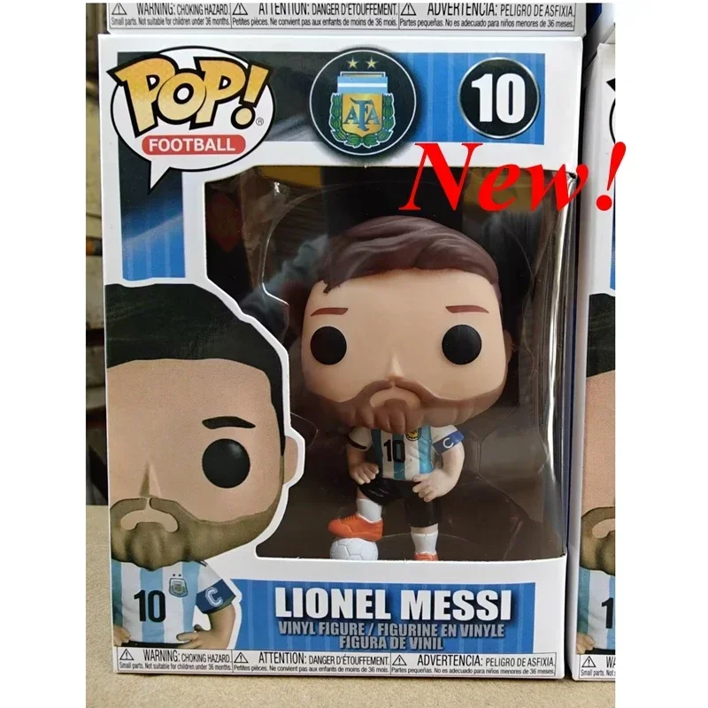 Nieuwe collectie Funko POP voetbalsterren Lionel Messi # Wijze Lionel Messi # 50 vinyl actiefiguren collectiemodel speelgoedcadeau