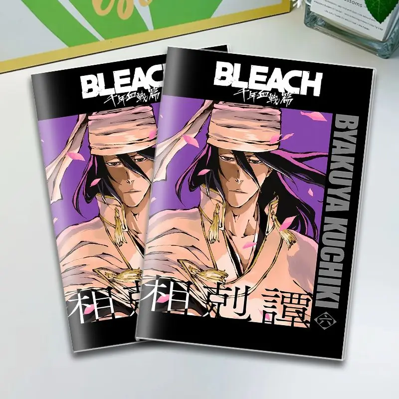 بليتش ألف عام حرب الدم أنيمي شخصية ثنائية الأبعاد دفتر A5 صفحات فارغة مع كم مجلة الطالب هدية عيد ميلاد #6
