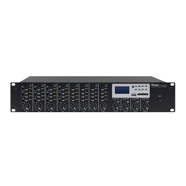 

Thinuna IP-9624AD III Professional Audio Public Address System IP Network System Speaker Network Audio Mixer Console For Campus