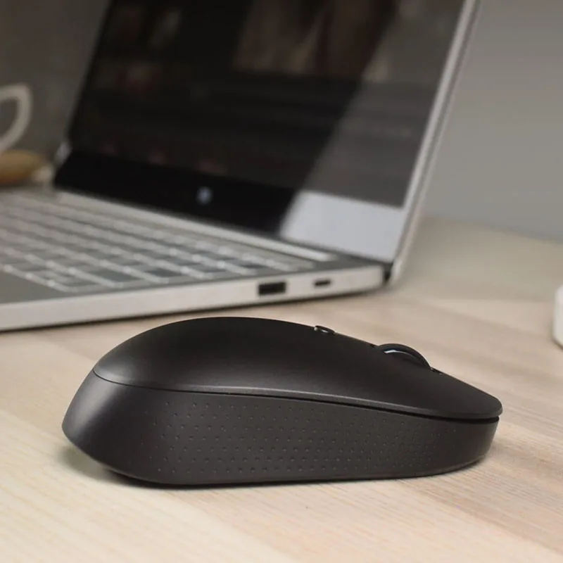 Xiaomi Mijia Wireless Dual-Mode Mouse silenzioso ergonomico Bluetooth USB pulsanti laterali Protable Mini Mouse Wireless per Laptop