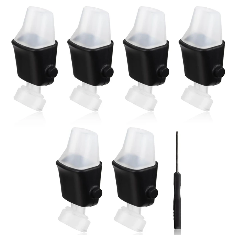 6Pcs Replacement Accessories Spout For Contigo,Soft Lids Replacement Parts Silicone Mouthpiece For Contigo Aubrey 14Oz/20Oz