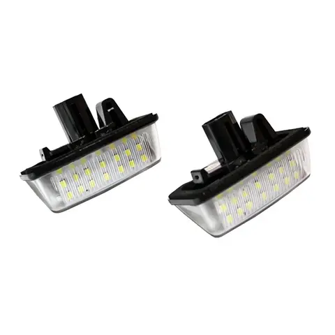 2Pcs CanBus LED License Plate Lights For Toyota Corolla E11 Crown S180 Starlet EP91 Vios Previa ACR50 GSR50 number plate lamp 10 best sales e11 corolla - №5