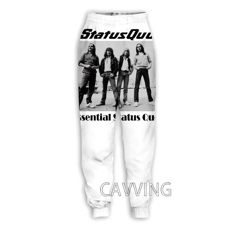 

CAVVING 3D Printed Status Quo Band Casual Pants Sports Sweatpants Straight Pants Sweatpants Jogging Pants Trousers H02