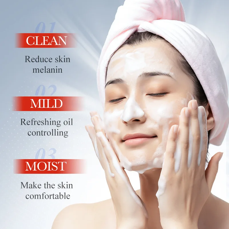 100ml Kojic Acid Skin Care Facial Wash Mild Oil Control Deep Moisturizing Cleansing and Nonirritating Face Cleanser Face Wash