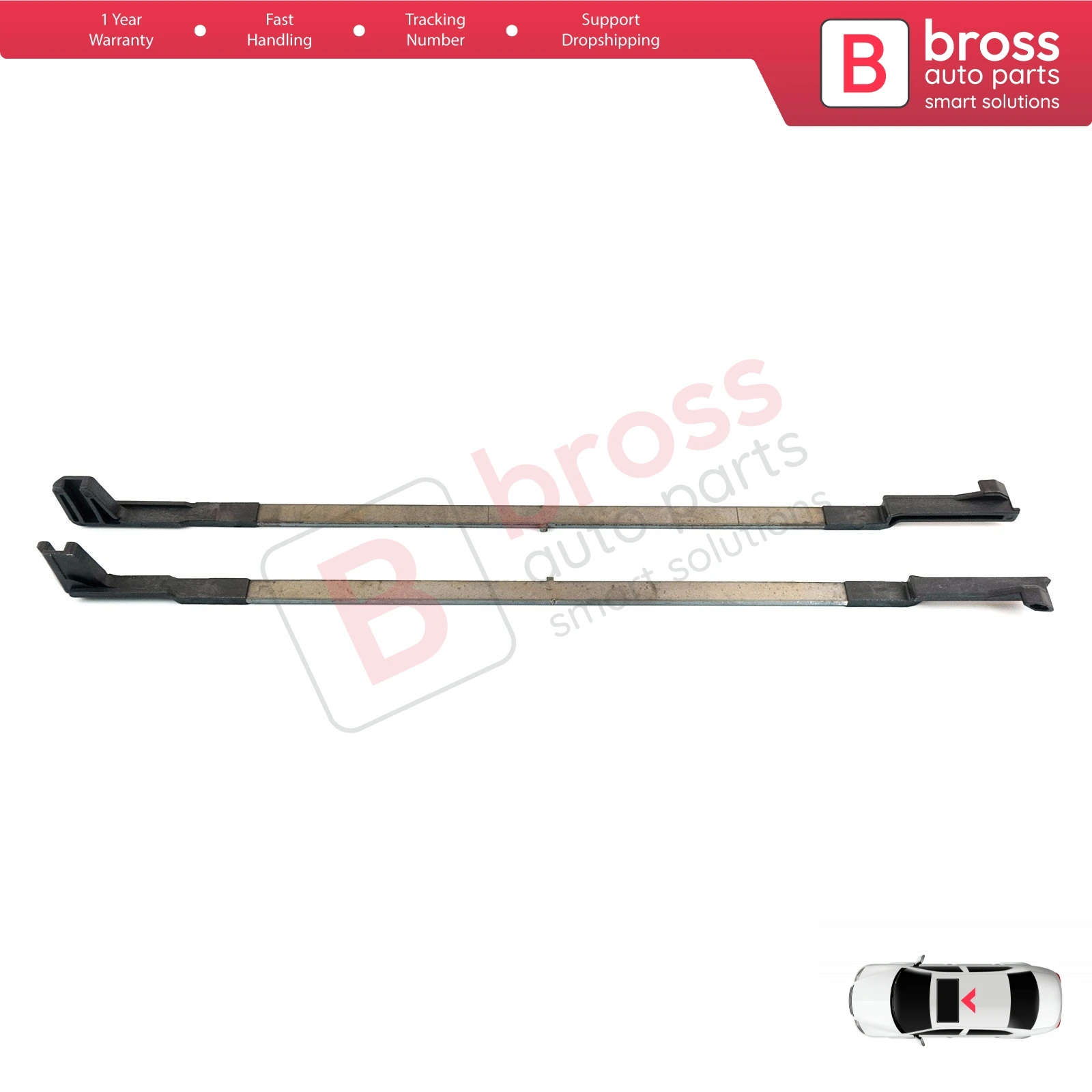 For Mercedes Vito MK2 W639 V-Class Viano 2003-2014 0007820000 BSR603 Sunroof Sliding Roof Panoramic Glass Rail L+R Repair Set