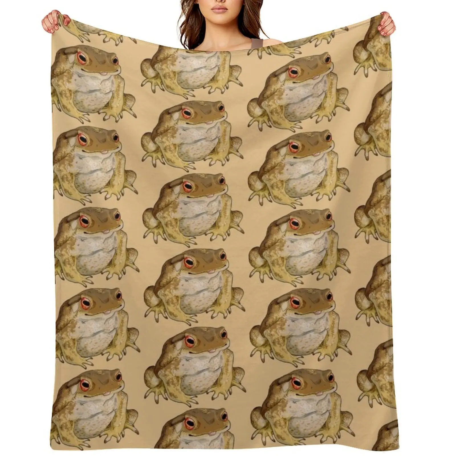Common European toad Throw Blanket christmas decoration Travel Sofa Quilt For Baby valentine gift ideas Soft Plaid Blankets