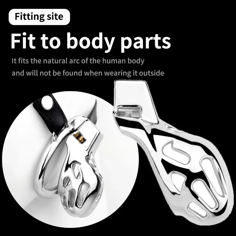 2023 New Cobra Chastity Cage Male Stainless Steel Erotic Urethral Lock Penis Bondage Abstinence Anti Cheating Adult Sex Toys 18+