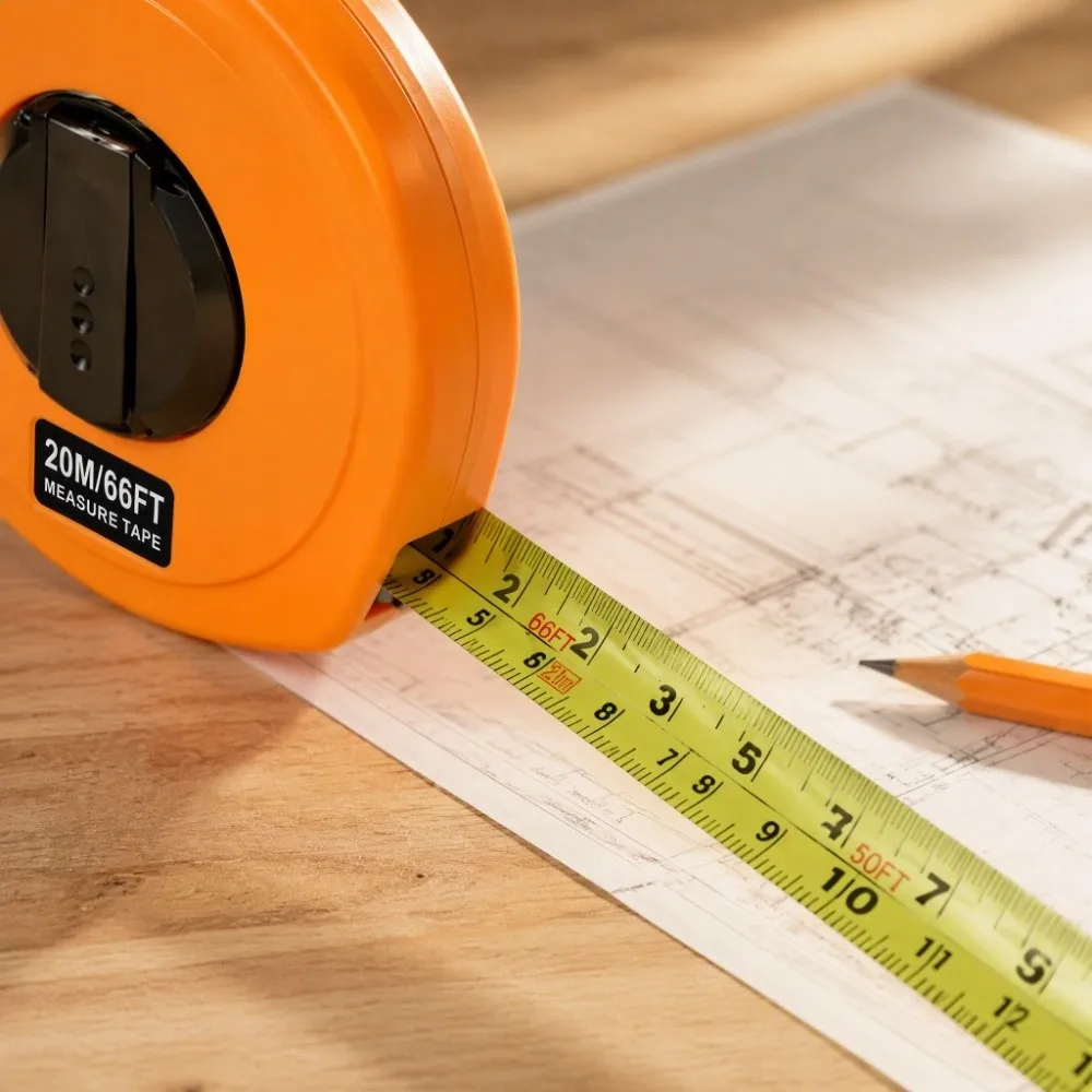 Impact Resistant Long Steel Tape Measure Anti Fouling Portable Reel Design Heavy Duty Tape Measure Quick Rewinding