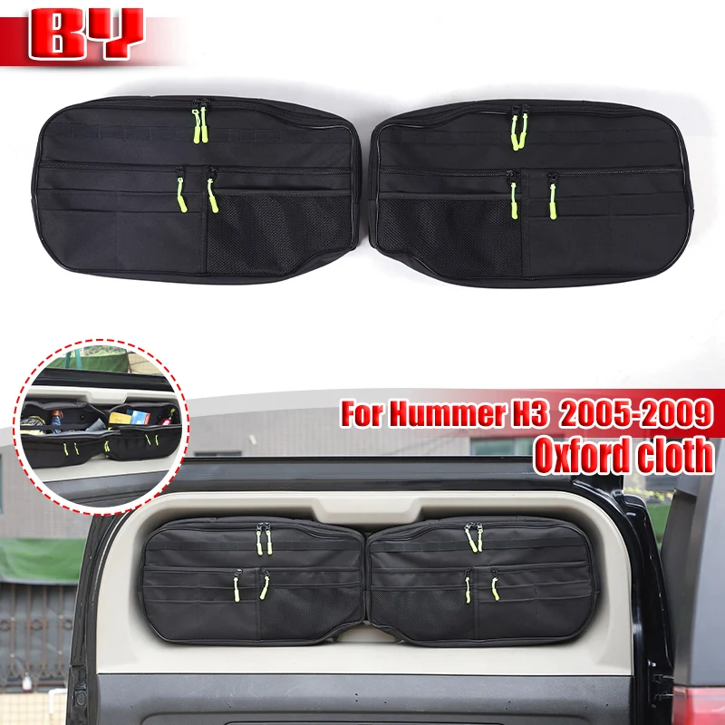 

For Hummer H3 2005-2009 Car Trunk Tailgate Window Package Storage Bag Multi-functional tool organizer Car Accessories