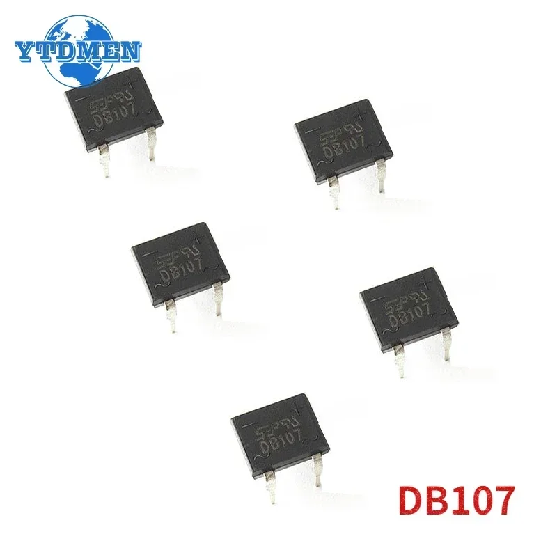 10/50PCS DB107 Diode Bridge 1A 1000V DIP4 Single Phases Diode Rectifier Bridges Electronica Componentes