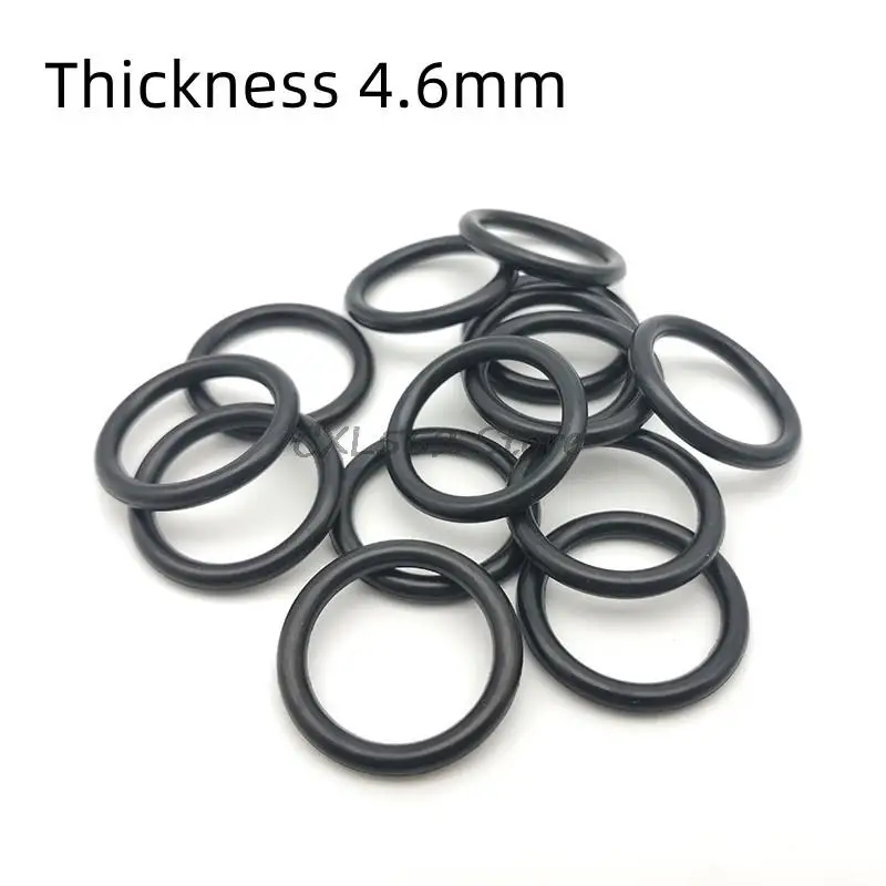 10Pcs OD 30/32/35/36/40/42/48/50/56/60/63/69/70/73x4.6mm Black NBR O-Ring Sealing Rubber Ring Washer Gaskets