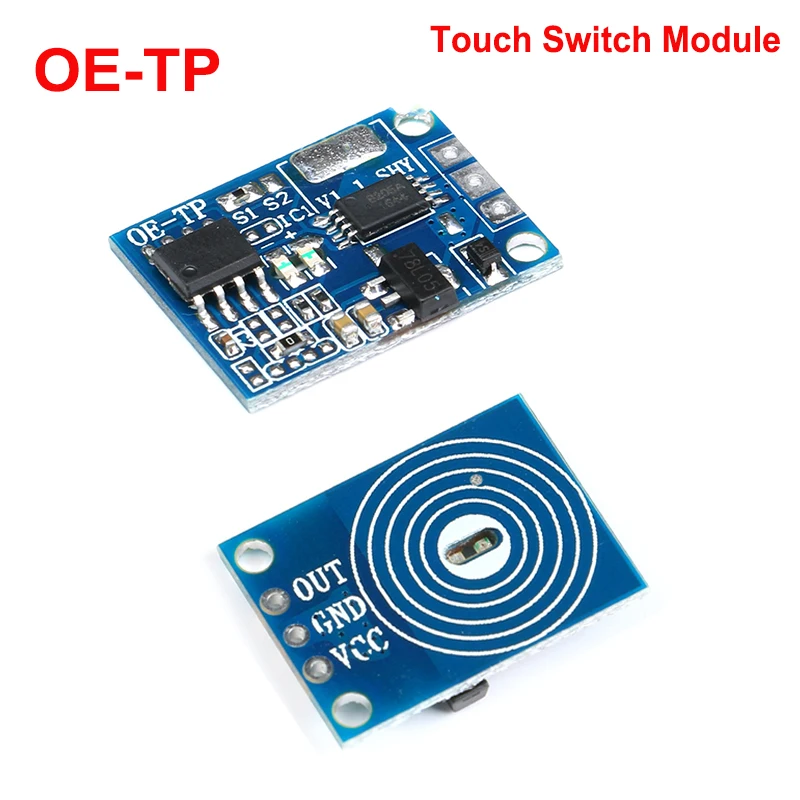 10/5/2/1Pcs OE-TP Capacitive Touch Switch Module Touch Button Light  DC 5-12V 10A Digital Touch Sensor LED No Pole Dimming