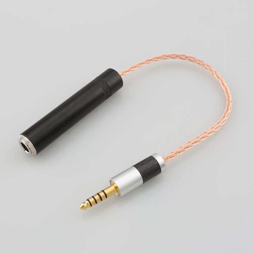 

HiFi 4.4mm TRRS Balanced Male to 6.35mm TRS 3pin Female Audio Adapter Cable 4.4mm to 1/4 6.35mm UPOCC Single Copper