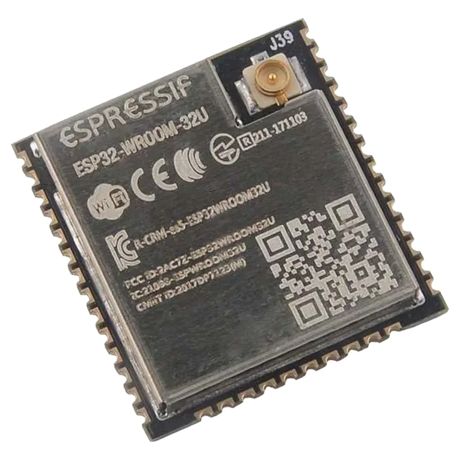 Модуль ESP32 ESP32-WROOM-32U 4 МБ Модуль антенны-шакер + 2,4G WiFi-антенна с усилением + кабель 16 см U.FL zu Weiblichen SMA