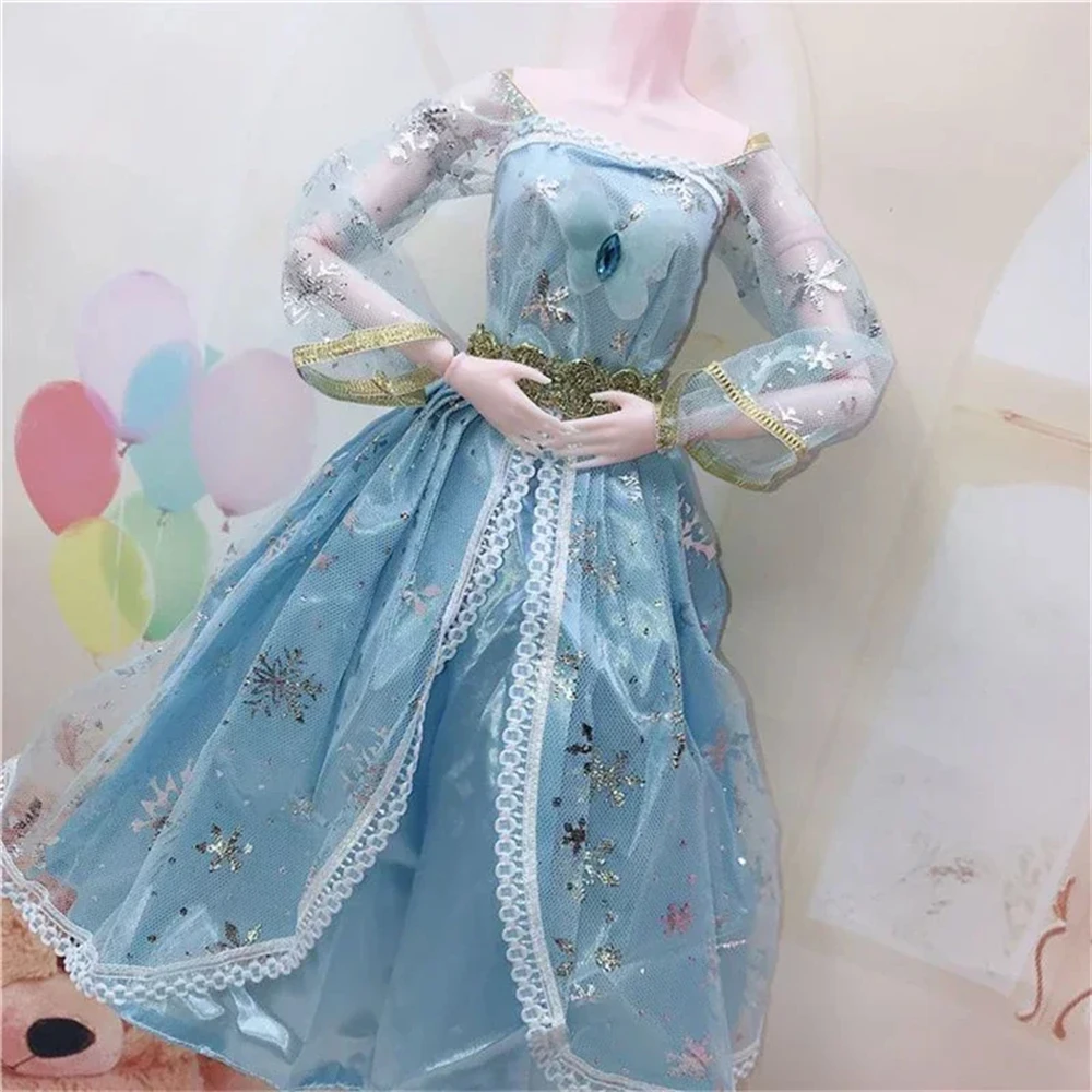 60cm \'s Clothes For 1/3 Bjd Change Dress Fairy Princess Wedding Dress Suit Diy Girl Toys Dress Up Accessories