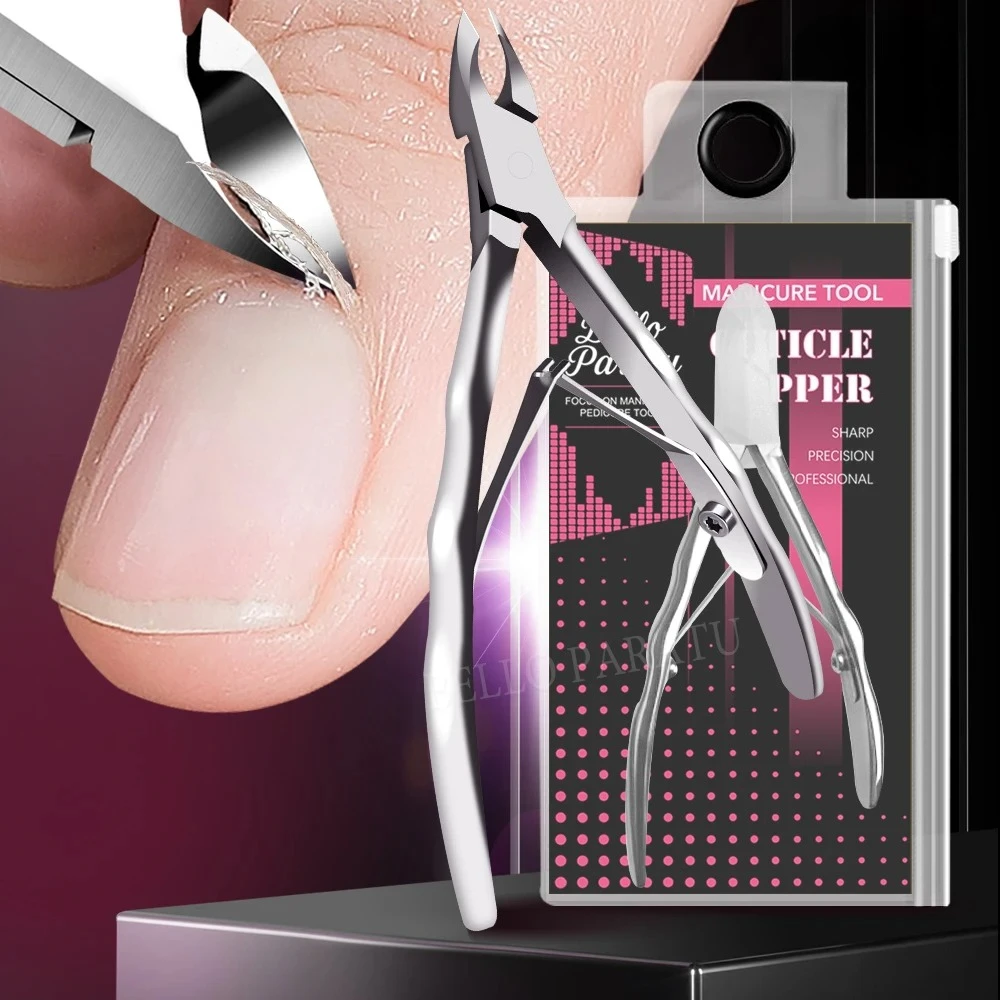 

1Pcs Stainless Steel Cuticle Nipper 4/3 Jaw Household Pedicure Tool Practical Nail Scissor Dead Skin Remover Manicure Care Tool
