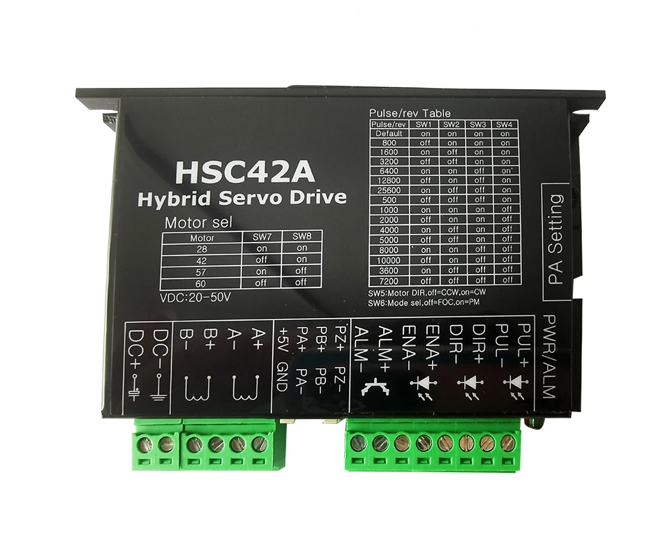 28HS50ES HSC42A محرك هجين صغير السائر 28HS محرك متدرج بحلقة مغلقة مع التشفير