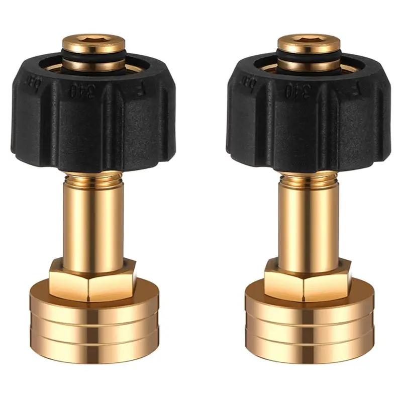 M12K-2Pcs M22-14Mm X 3/4 Inch FGH Female Garden Hose Adaptor Water Hose Connector For Pressure Washer
