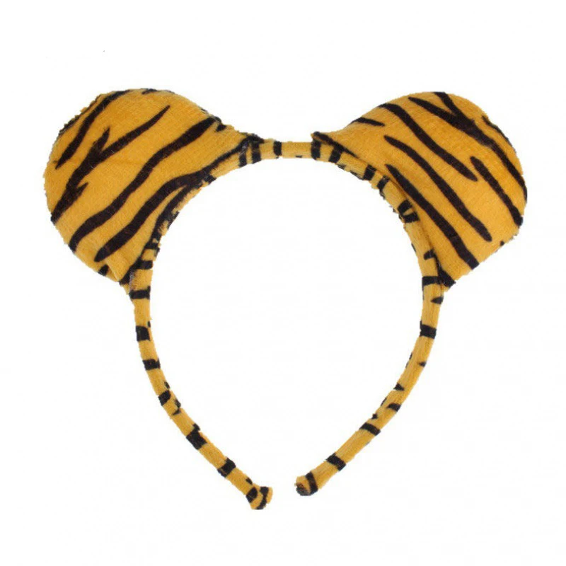 4 Pcs Tiger Costume For Halloween Party Costumes Set Include Tiger Ear Headband Bow Tie Nose Tail For Cosplay Cute Birthday Gift