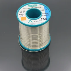 10M German Made ELSOLD Lead-Free Silver Containing Solder Wire, 5% Silver, 0.6mm Diameter, For Audio Soldering Wire