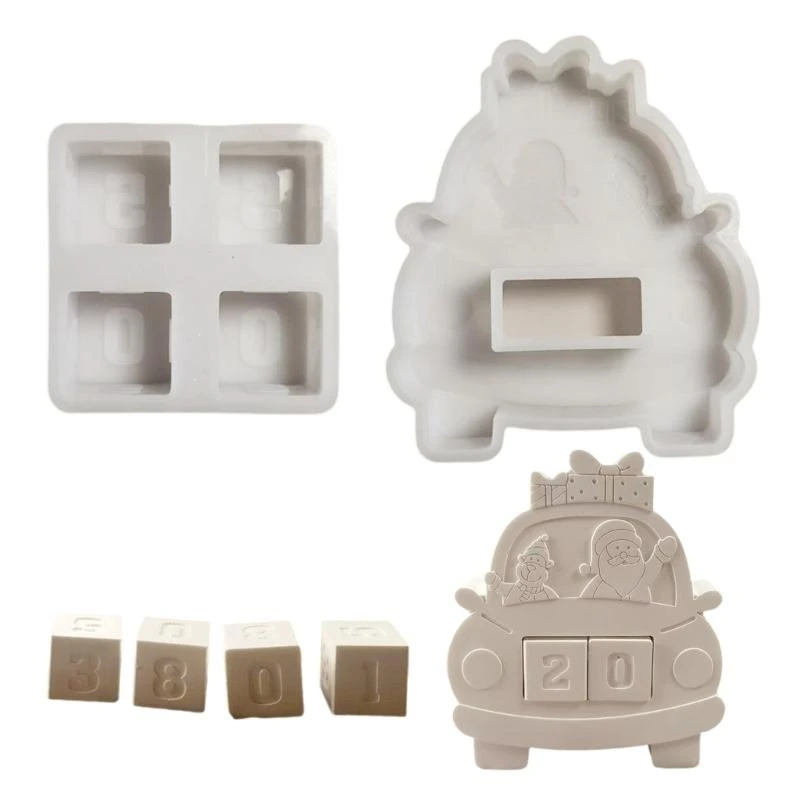 

Многоцелевой художественный набор форм для свечей обратного отсчета, изготовленный из прочной силиконовой формы, аксессуар для