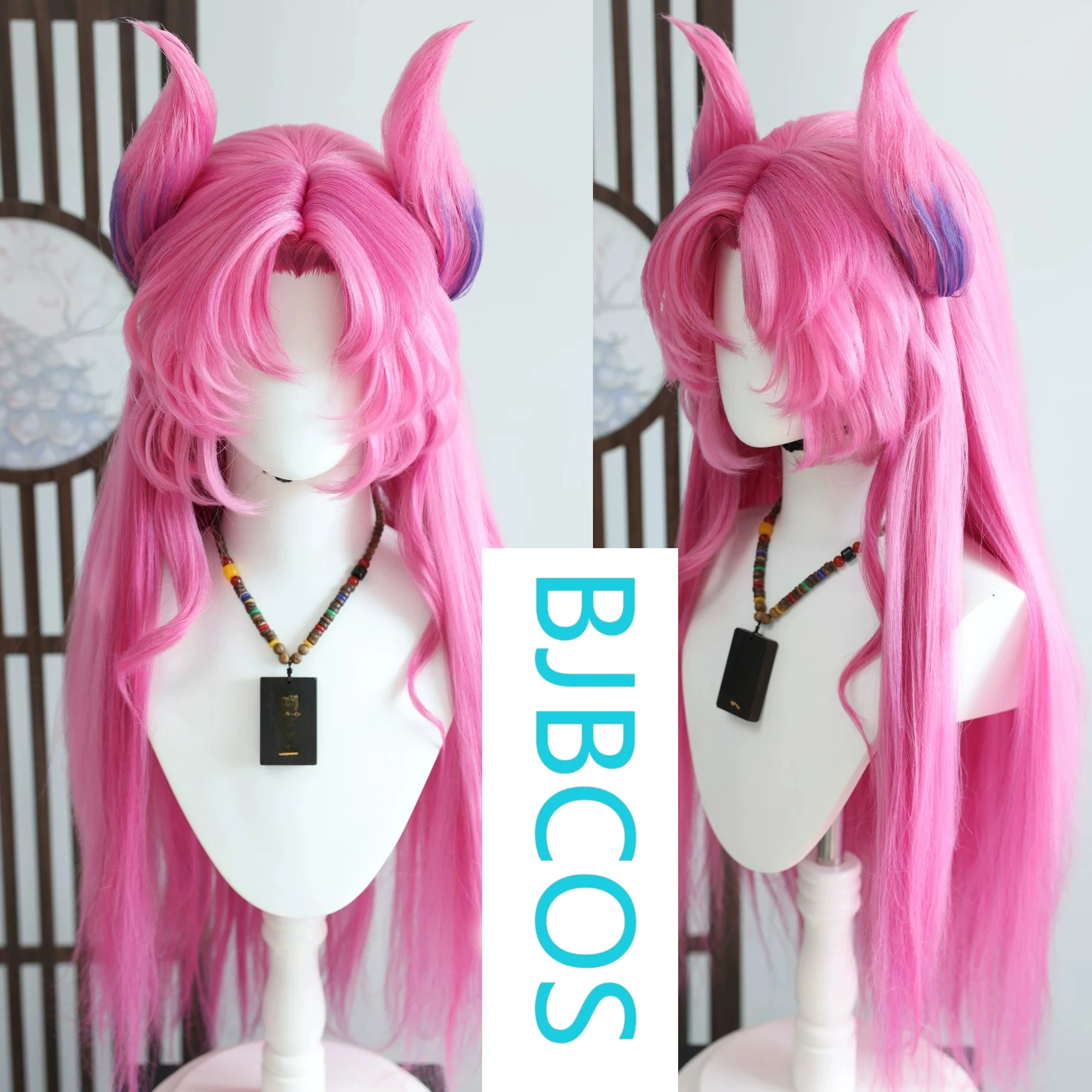 

[Styled Wig]League of Heroes Star Guardian Kasha Cos Corn Beard Hairy Girl Patch Style Wig Set