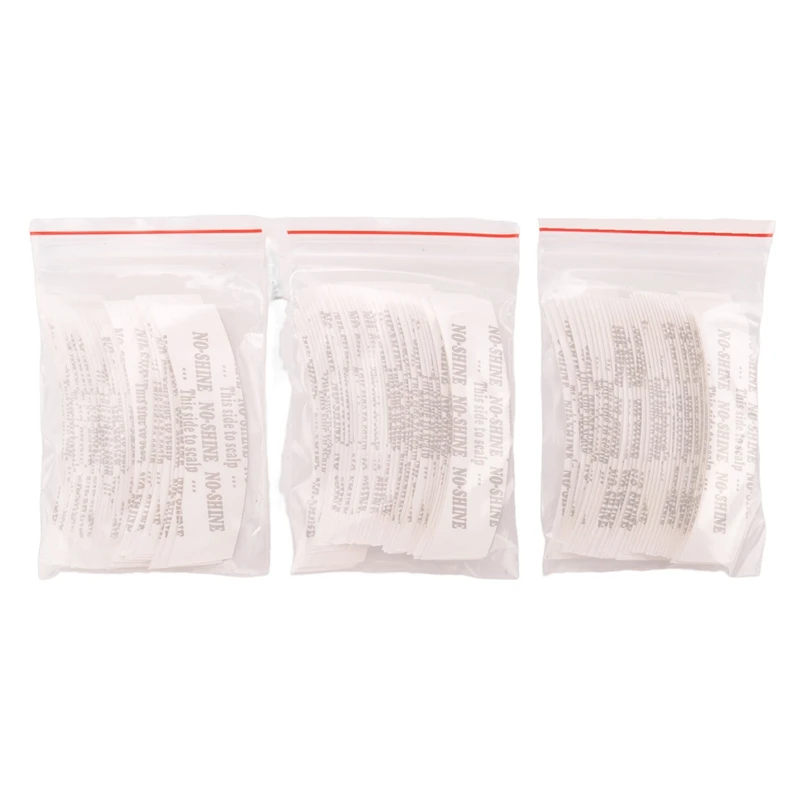 

AT17 108Pcs/Lot No Shine Wig Double Sided Tape Hair Adhesive Extension Tape Strips Waterproof for Toupee/Lace Wigs Film C