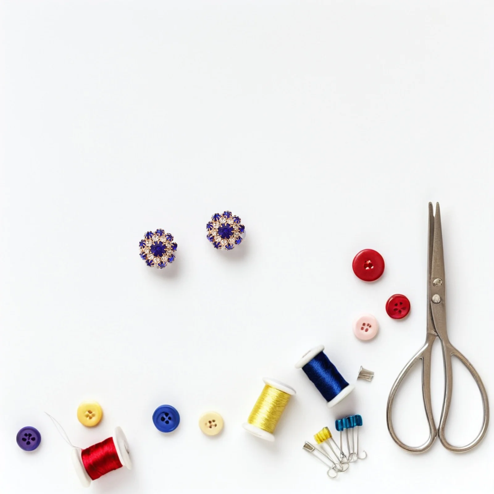 

5Pcs Decorative Button Covers Sparkling Rhinestone Detachable Button Jewelry for Tuxedos Coats Scarves Belts Bags Elegant Formal