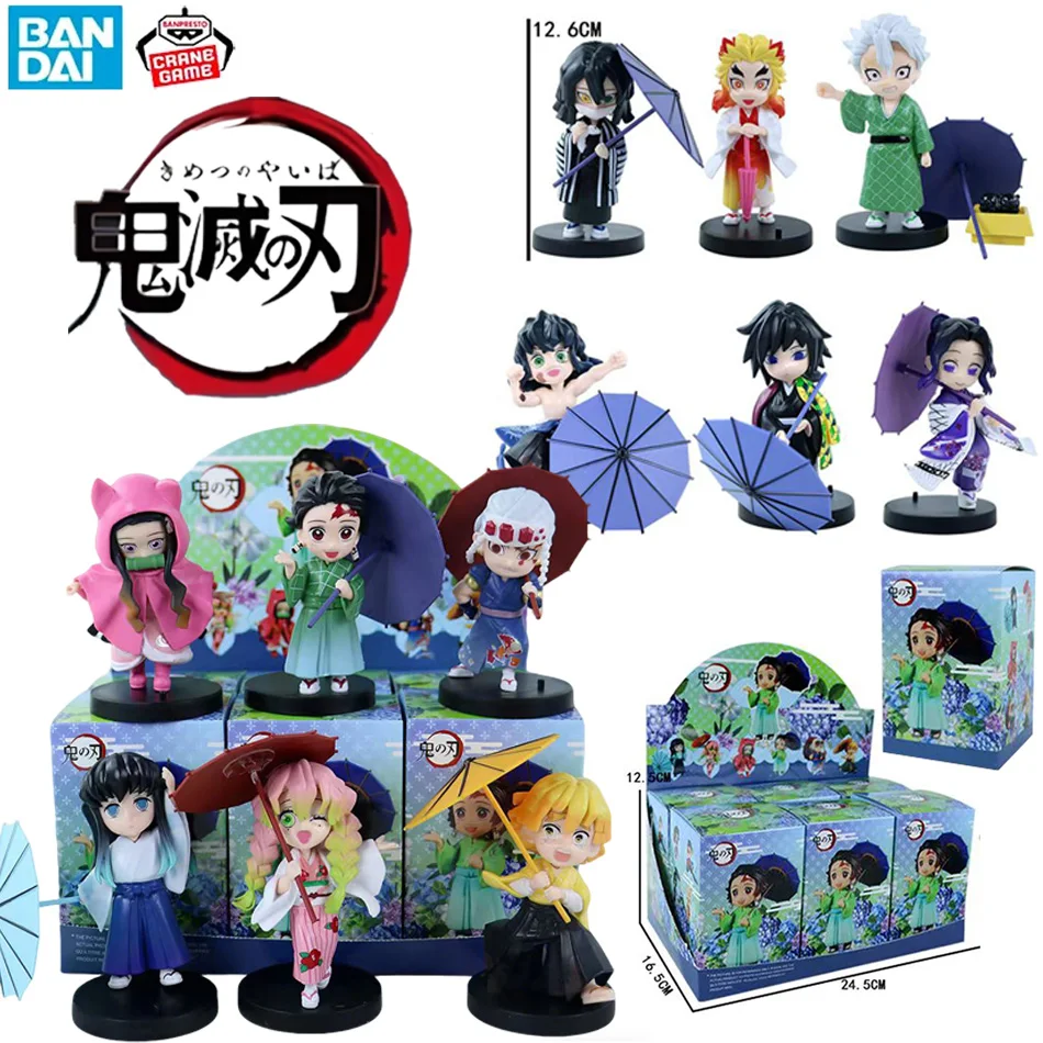 Original Demon Slayer Blind Box Figur Plum Rain Serie Kochou Shinobu Tomioka Giyuu Kanroji Mitsuri Mystery Box Figur Spielzeug Geschenk