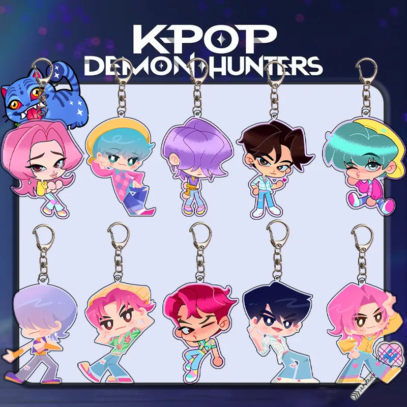 

Sajaboy Kpop Demon Hunter Acrylic Keychain Bag Pendant Accessories Kpop Celebrity Merchandise