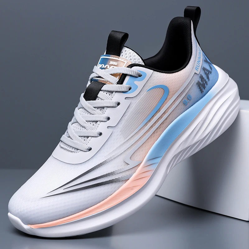 

Streamline Jogging Sneakers Bendable Midsole for Pavement Run Park Fitness and Open-air Daily Outdoor Training