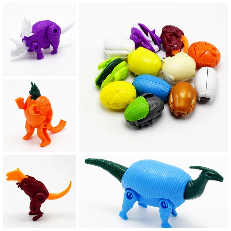 Mini Dinosaur Egg Transformable Godzilla Monster Toy for Kids Dino Animal Egg Capsule Novelty Collectible Figure Gift