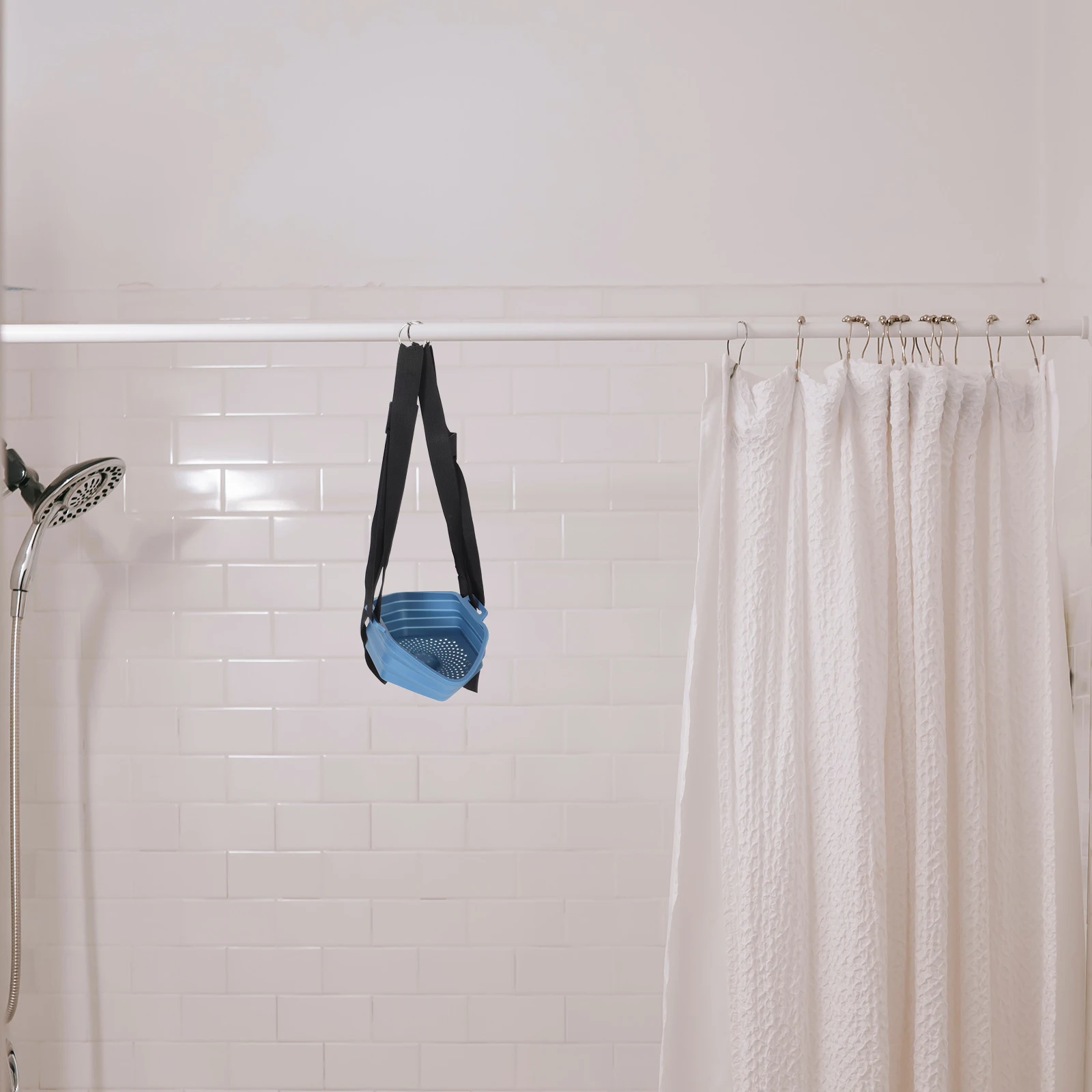 

Shower Outdoor with Portable Camping Bucket Icebath Attachment Tub for Cold