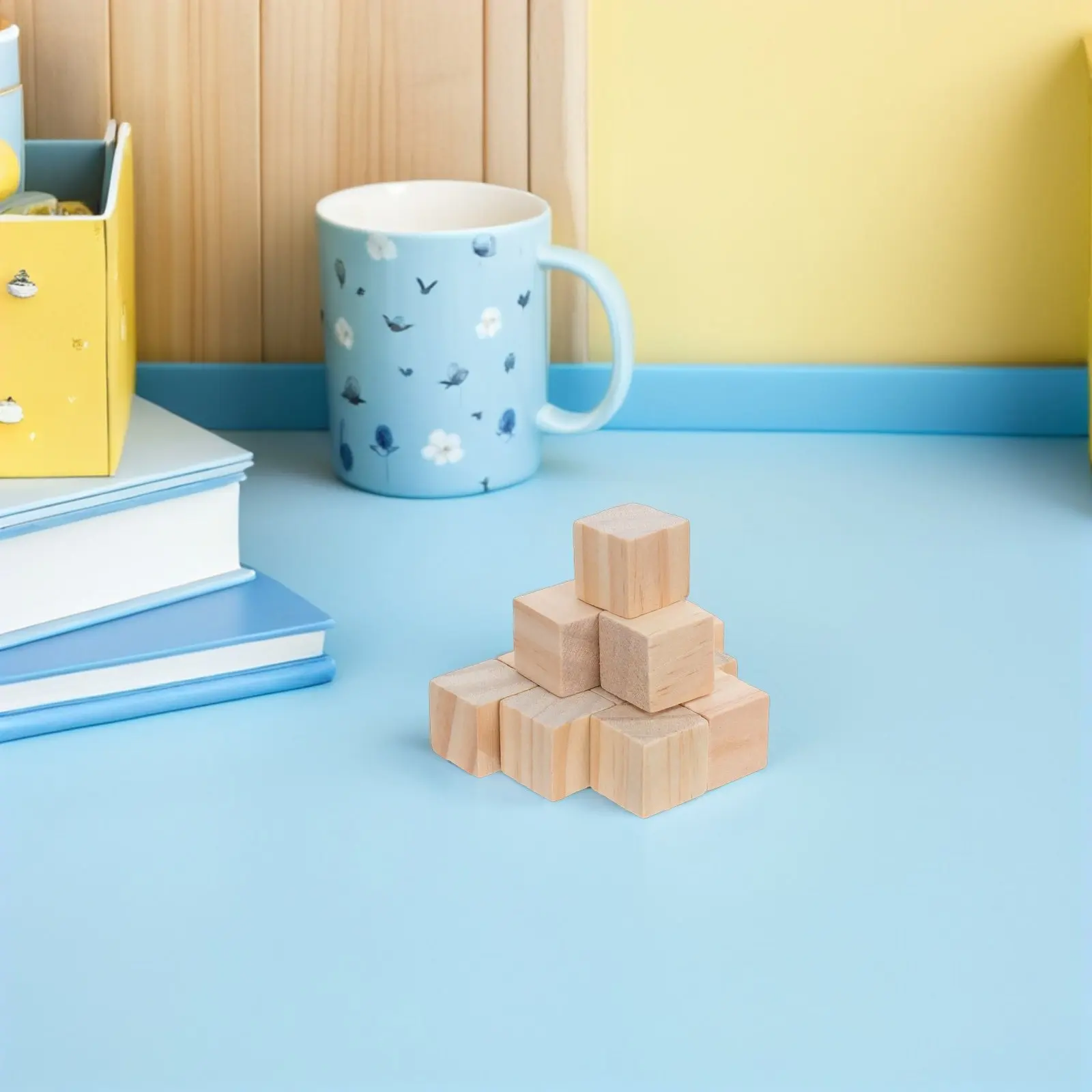 240 szt. Drewniane klocki dla dzieci, surowe, naturalne z sosny, kwadratowe kostki 1x1cm, do majsterkowania, malowania, układania, do szkoły, sali lekcyjnej, do prac plastycznych.