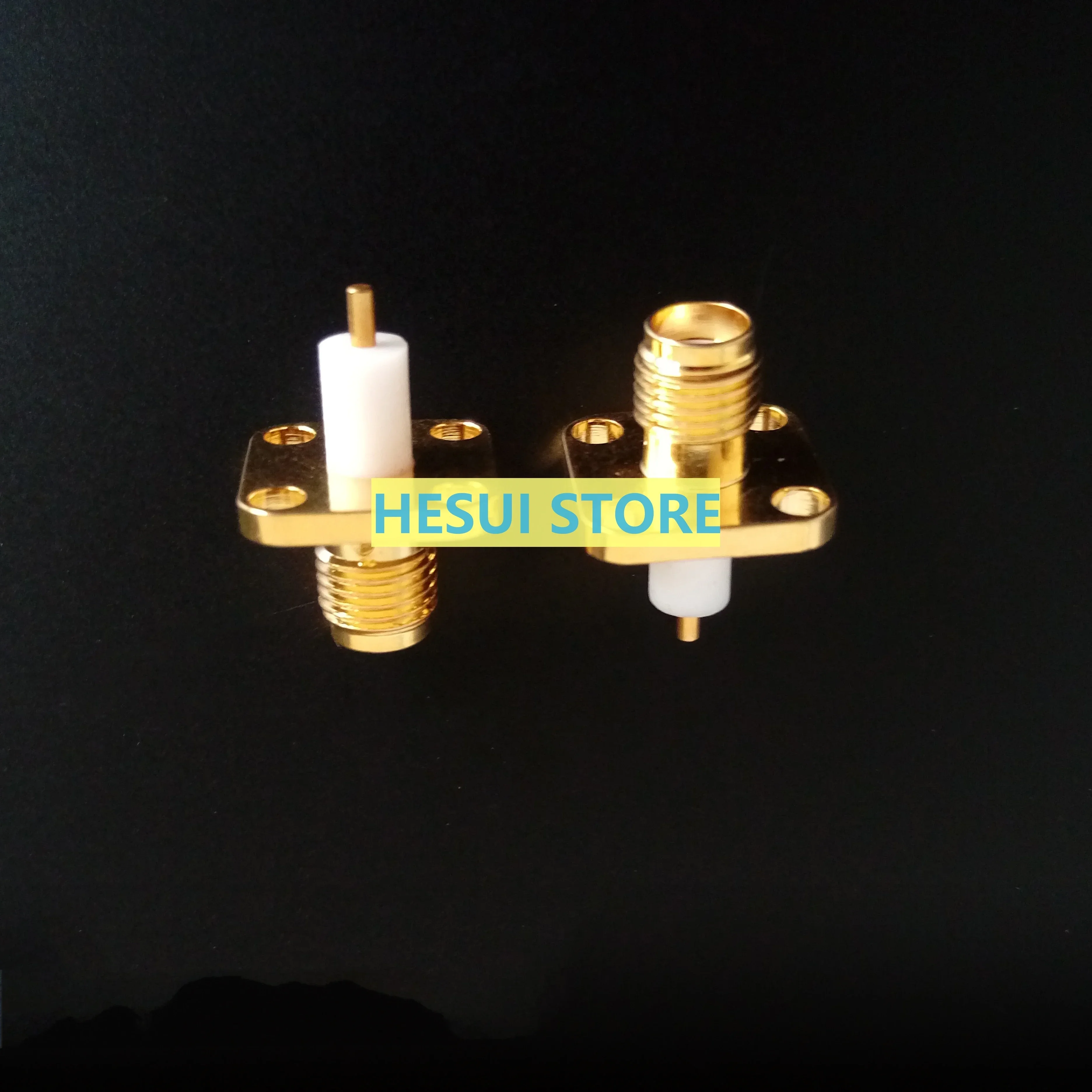 1/3/5pcs RF connector high frequency connector SMA-KFD square square plate 12.7*12.7 outer screw inner hole mounting hole