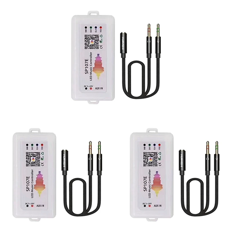 

3X WIFI RGB SP107E Pixel IC SPI музыкальный Bluetooth контроллер для WS2812 SK6812 SK9822 RGBW APA102 LPD8806