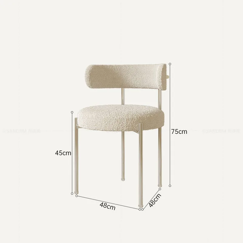 Modern Dining Designer Nordic Chair Vanity Ergonomic Desk Luxury Leather Chair Bar Stools Accent Sedie Cucina Home Furniture