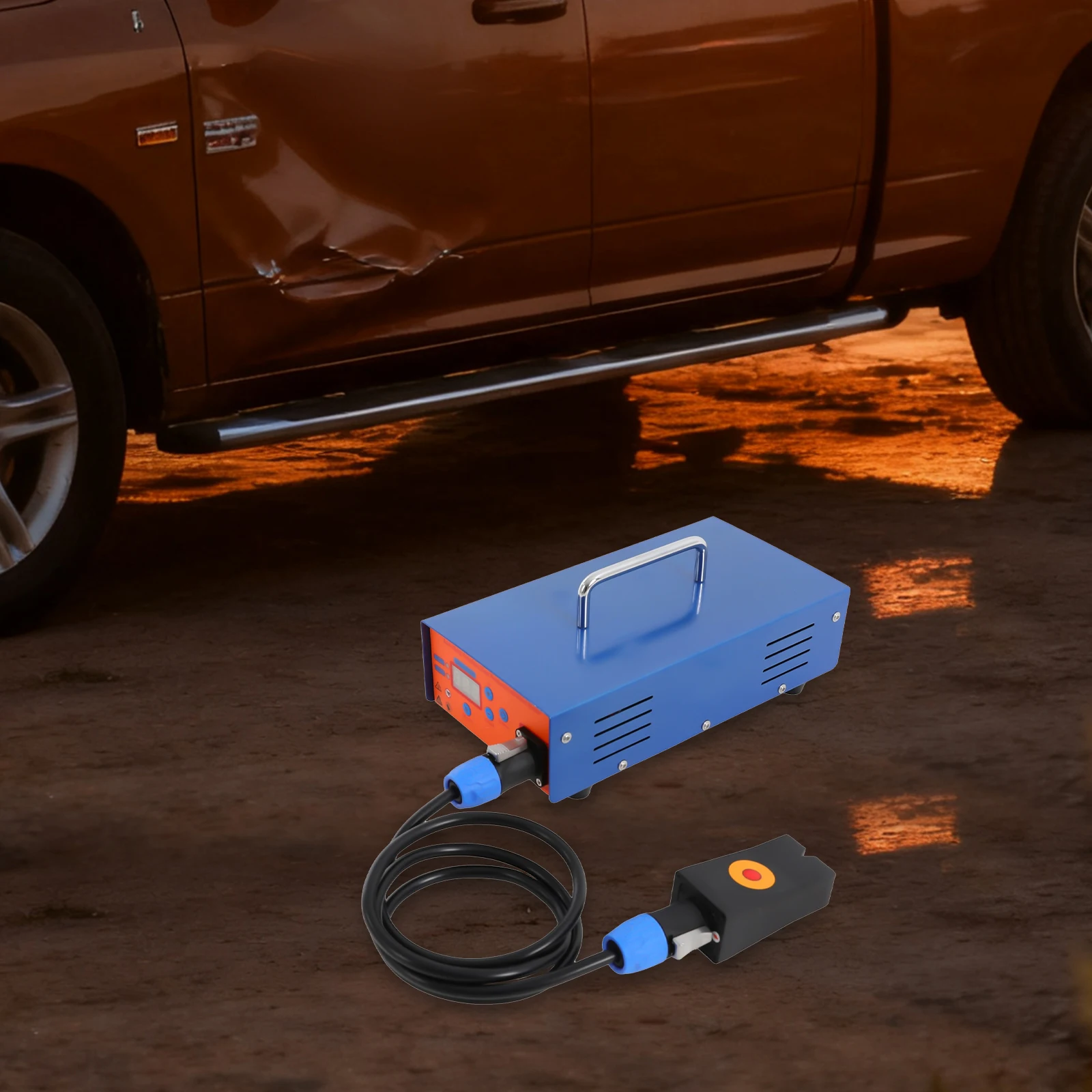 

110V Paintless Dent Removal Kit, 1.38kW Auto Body Dent Puller with Digital Display, Electromagnetic Induction Dent Repair Tool