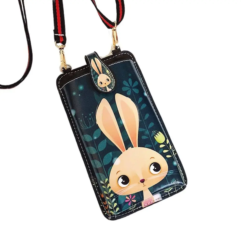 

Single Shoulder Phone Messenger Bag Pocket Pouch Waterproof Leather Phone Bag Retro Print PU Leather Ladies Crossbody Bags Phone