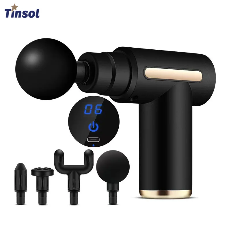 

Новый портативный фасциальный пистолет, 6-уровневый массаж глубоких тканей, компактное мини-массажное устройство, подходящее для использования всего тела