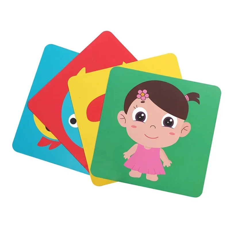 Baby Visual Stimulation Cards Black and White High Contrast Flash Cards Learning Educational Toys for Children Montessori Toys